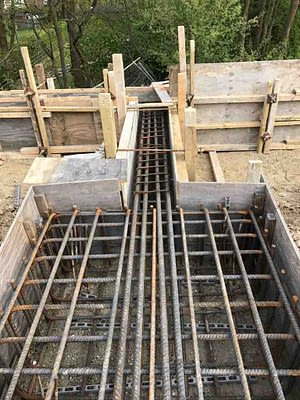 Ground beams in Mudan Construction March 2017