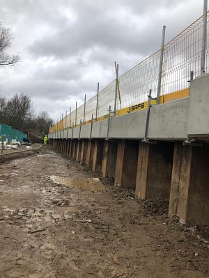 A3 Capping beam in Guildford January 2020
