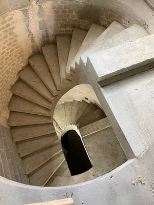 double spiral staircase in leeds