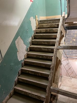 10 u-shape concrete staircase in oxford