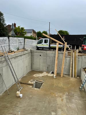 Long Crendon Basement Construction finish 1