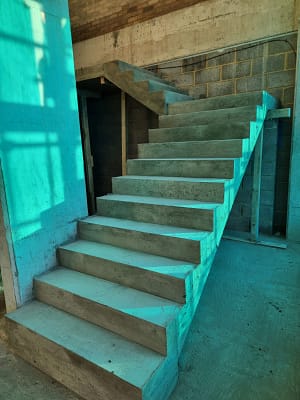 concrete staircase project in Newbury for Verogen Ltd